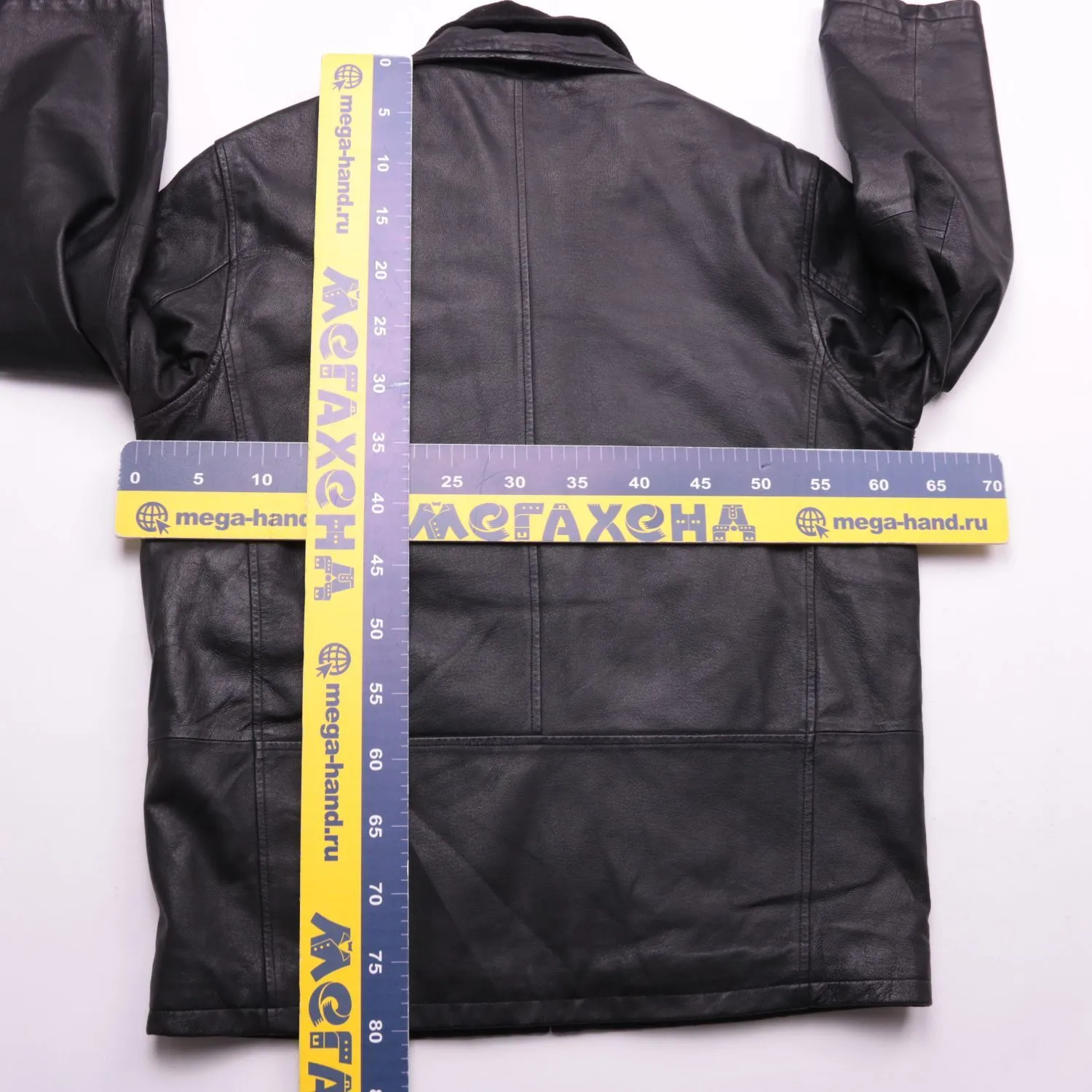 Чёрная кожаная куртка Canda на молнии, размер 52 (L/XL)